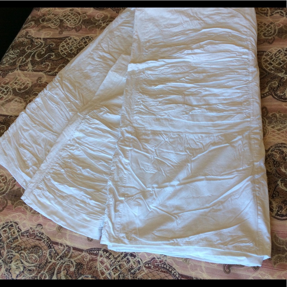 New Potter Barn lWhite Duvet Cover Twin/Twin Xl - Picture 6 of 7